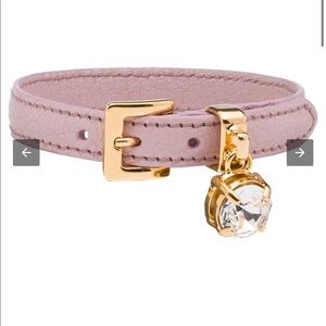Miu Miu crystal charm buckle bracelet